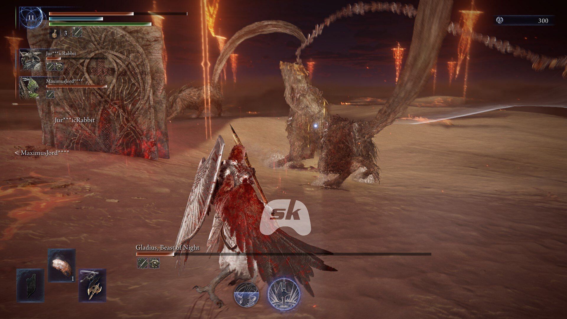 Duel with Gladius, Beast of Night in Elden Ring Nightreign (Image via Sportskeeda Gaming // FromSoftware)